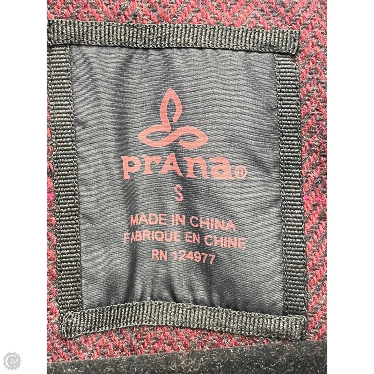 Jacket Puffer & Quilted By Prana In Maroon, Size: S