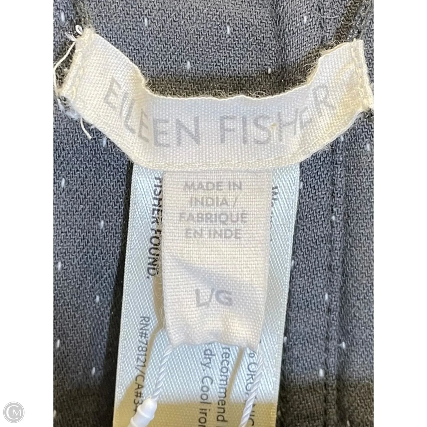 Jacket Moto By Eileen Fisher In Grey, Size: L