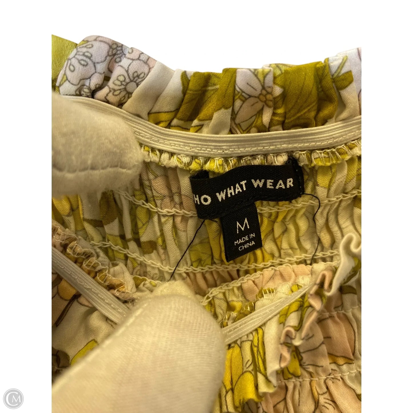 Top 3/4 Sleeve By Who What Wear In Floral Print, Size: M