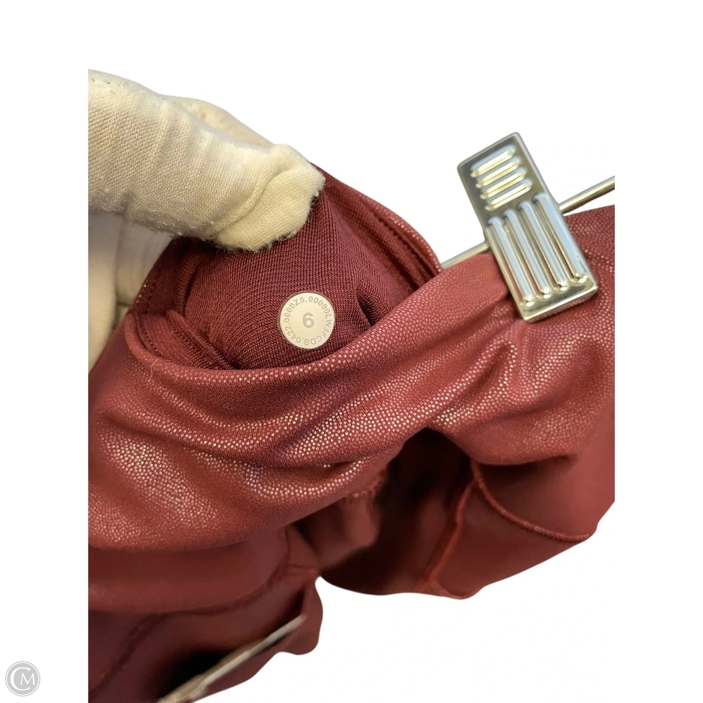 Athletic Leggings By Lululemon In Maroon, Size: 6