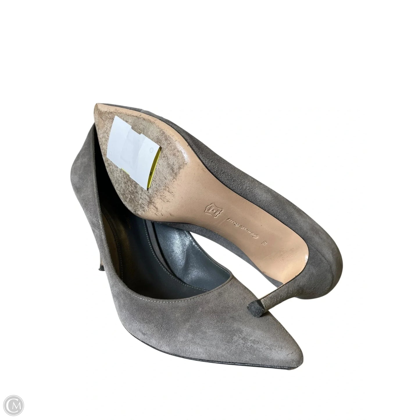 Shoes Heels Stiletto Designer By GIANVITO ROSSI In Grey, Size: 7.5