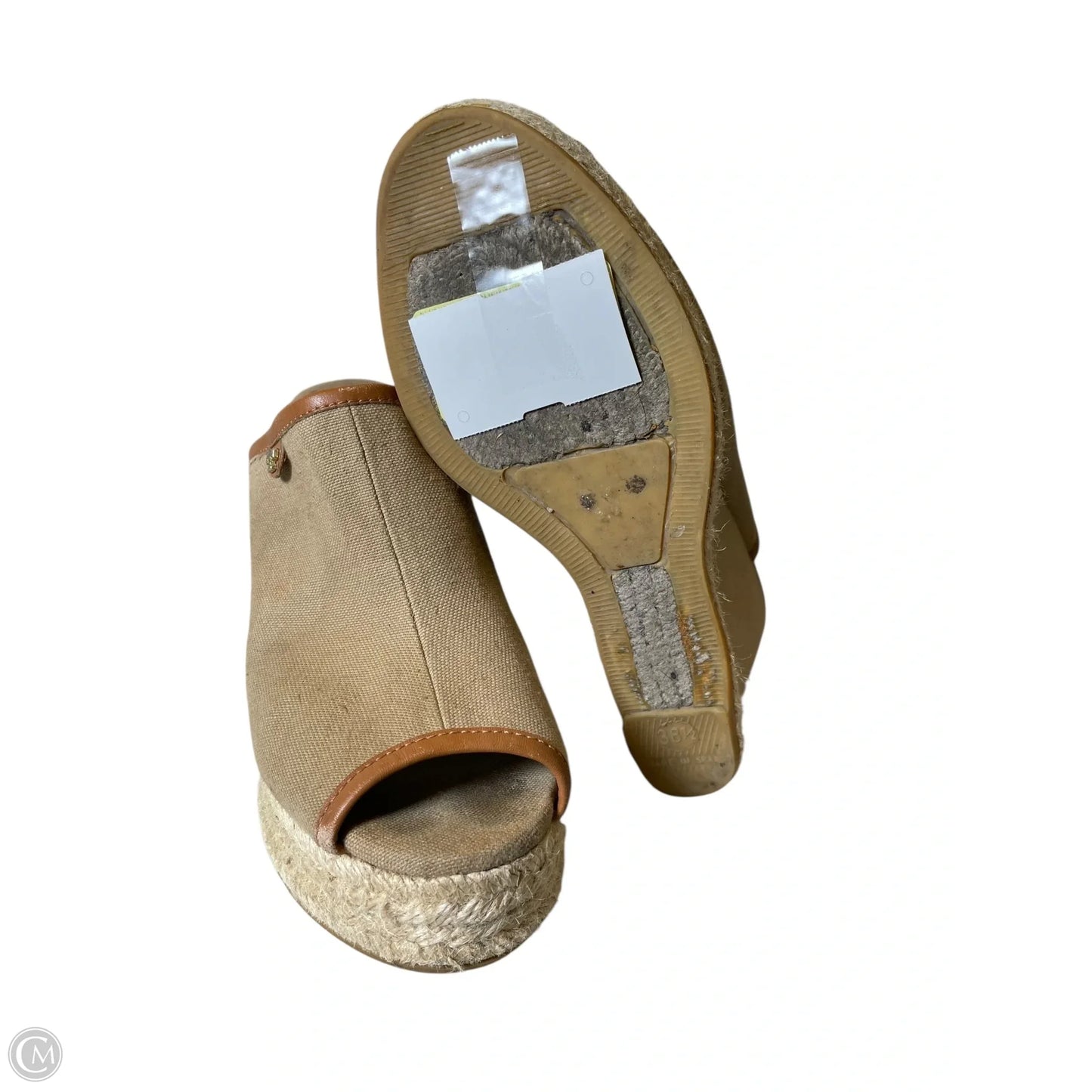 Sandals Designer By Tory Burch In Beige, Size: 8.5
