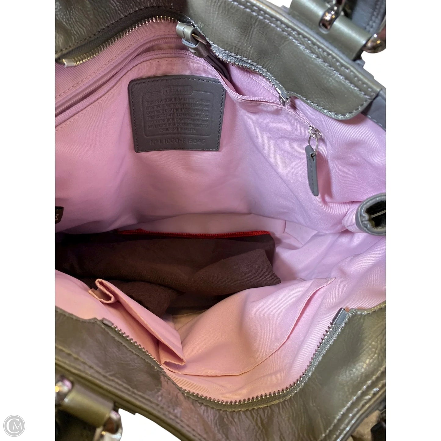 Handbag Designer By Coach, Size: Medium