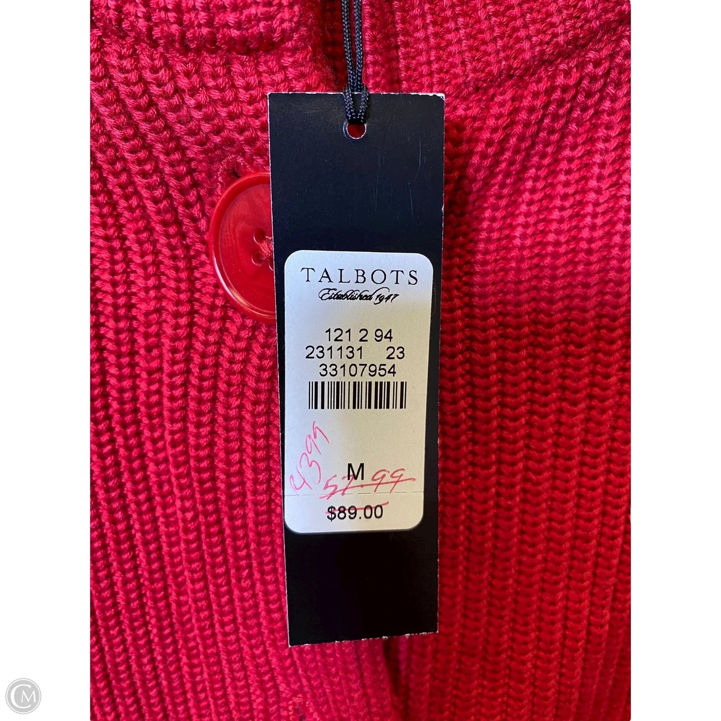 Sweater By Talbots In Red, Size: M