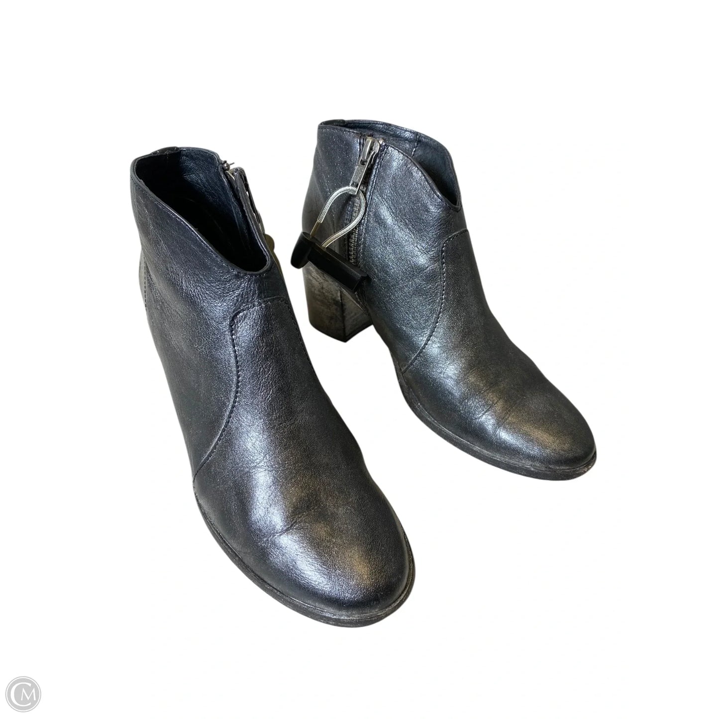 Boots Ankle Heels By Frye In Silver, Size: 5.5