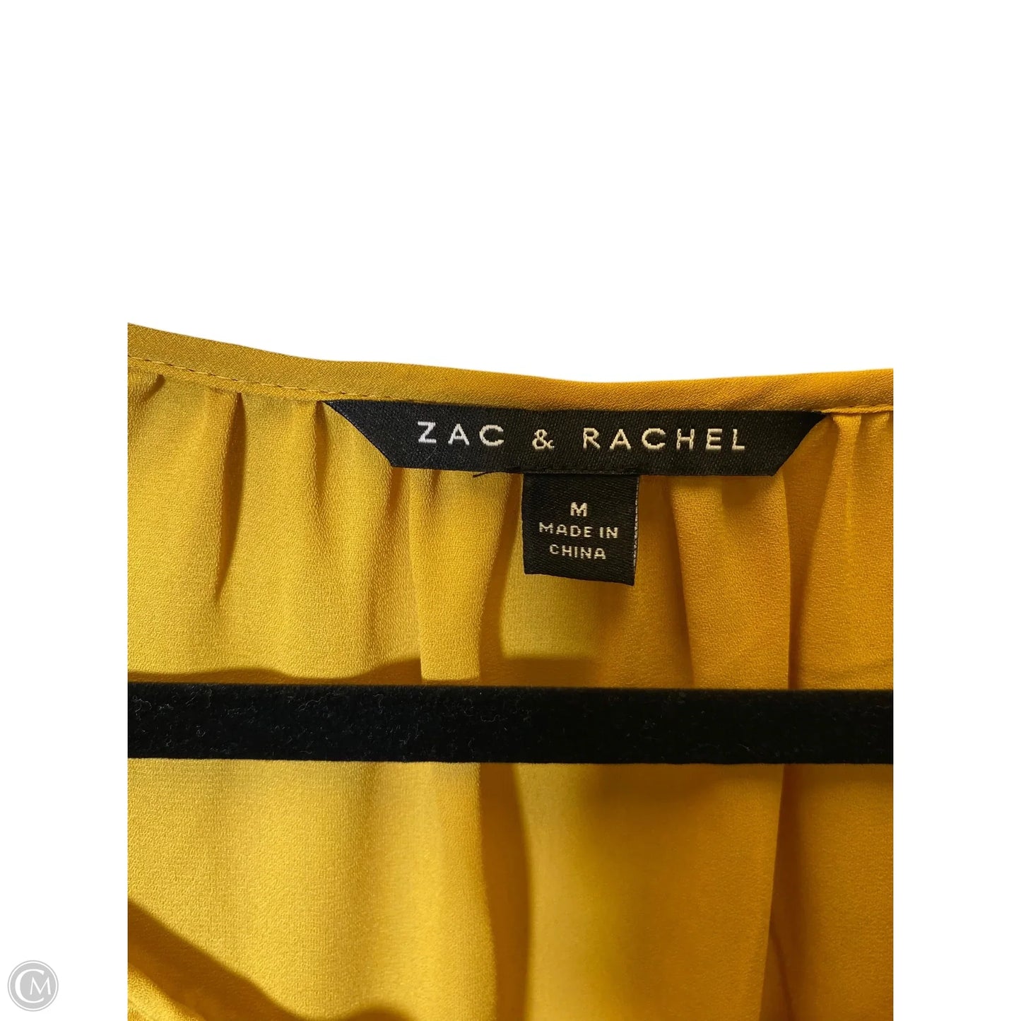 Top Long Sleeve By Zac And Rachel In Yellow, Size: M