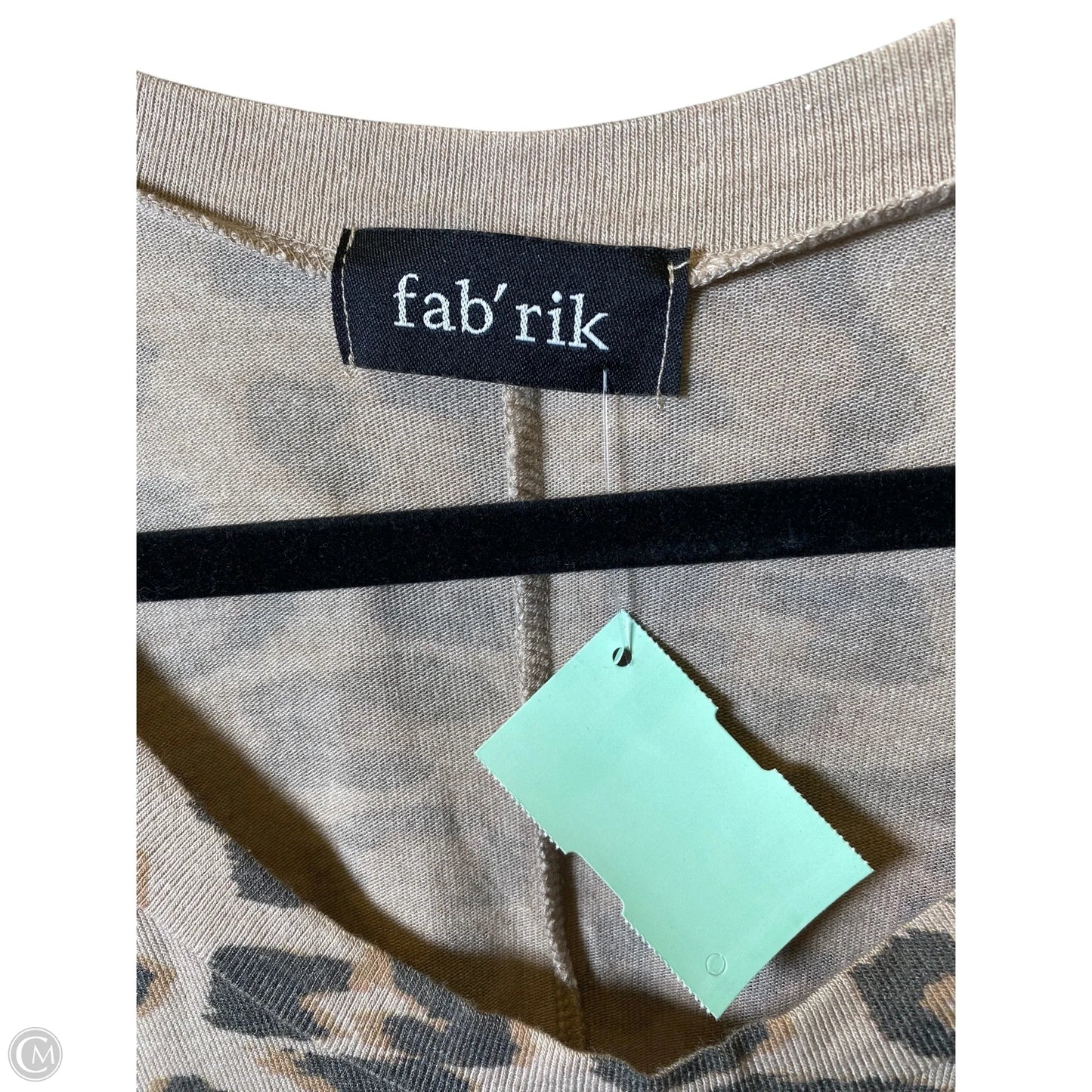 Top Short Sleeve By Fabrik In Animal Print, Size: S
