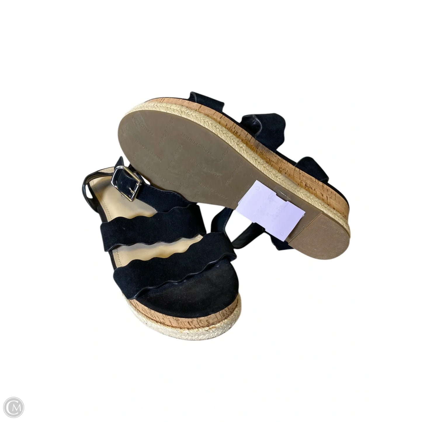 Sandals Flats By Marc Fisher In Black, Size: 8