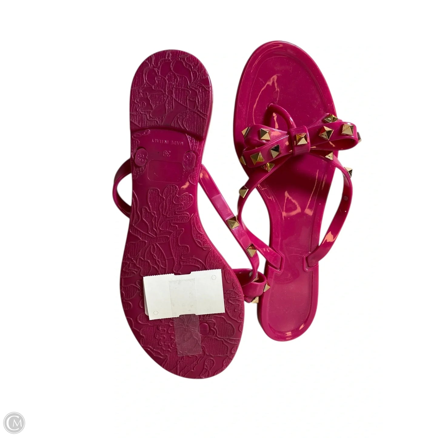 Sandals Flip Flops By Cmc In Gold & Pink, Size: 8.5