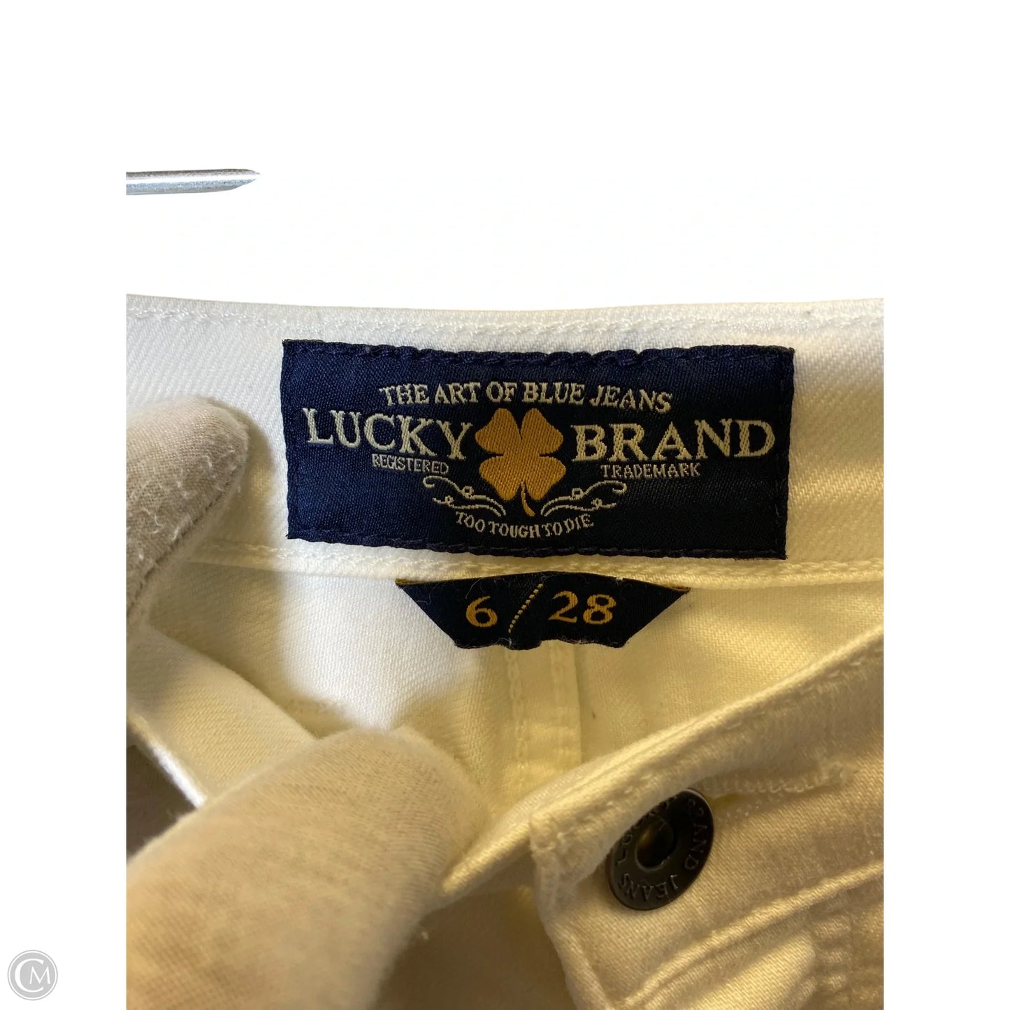 Jeans Cropped By Lucky Brand In White, Size: 6