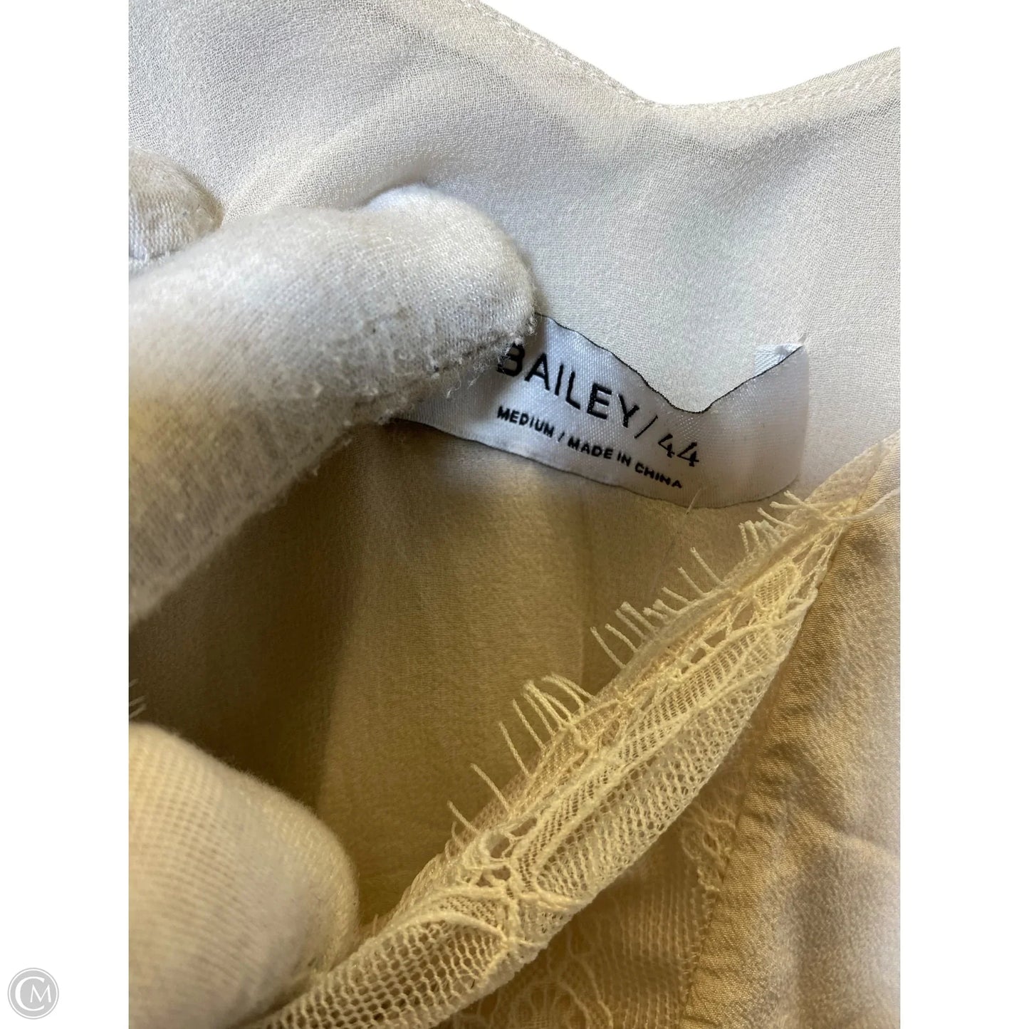 Top Sleeveless By Bailey 44 In Cream, Size: M