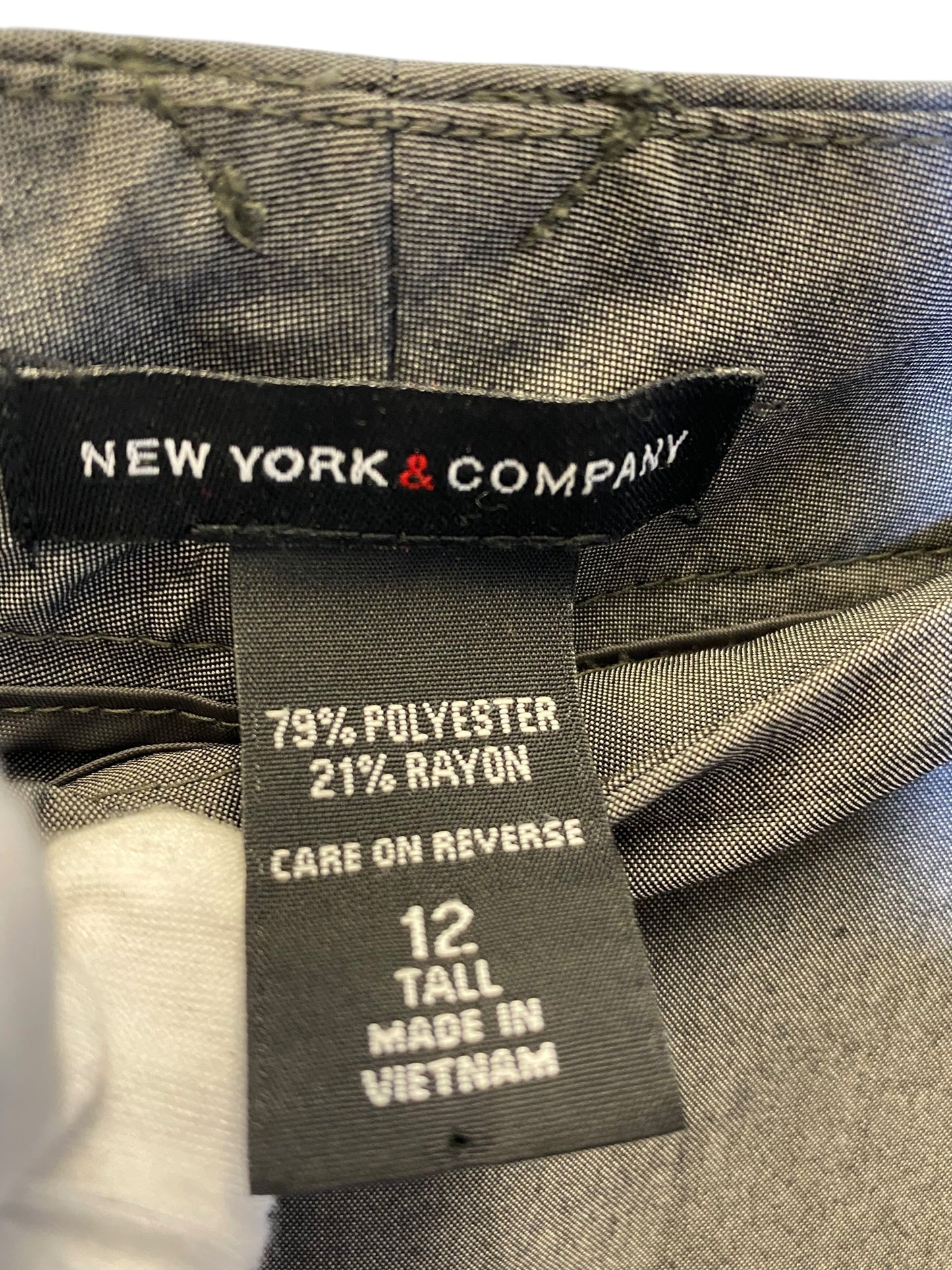 Pants Dress By New York And Co In Grey, Size: 12