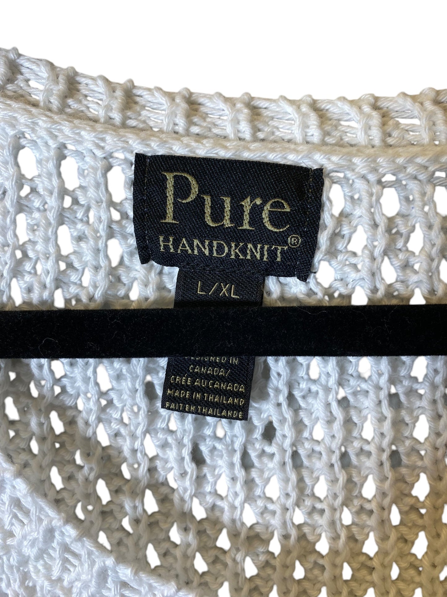 Sweater By Clothes Mentor In White, Size: L