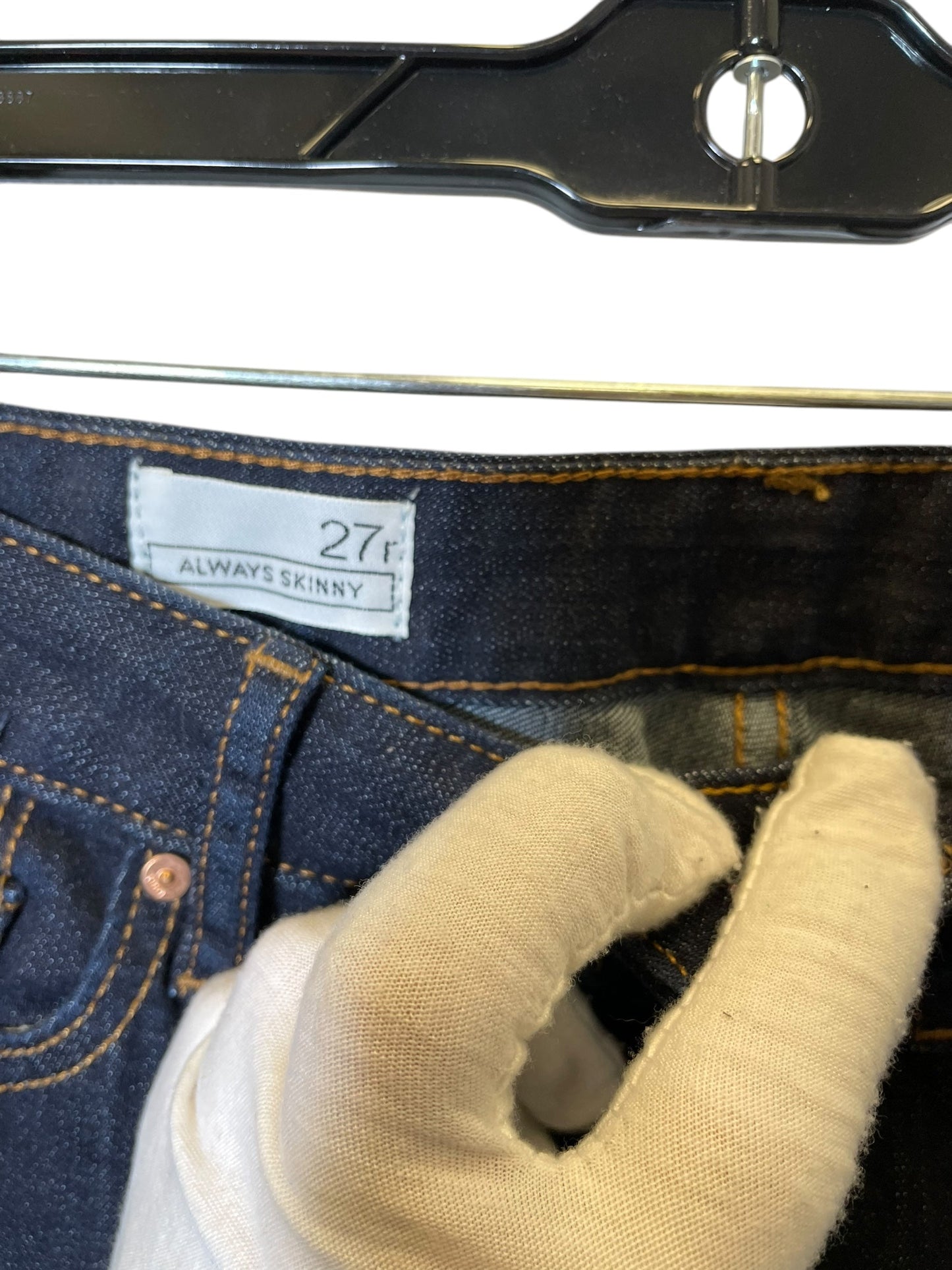 Jeans Skinny By Gap In Blue Denim, Size: 4