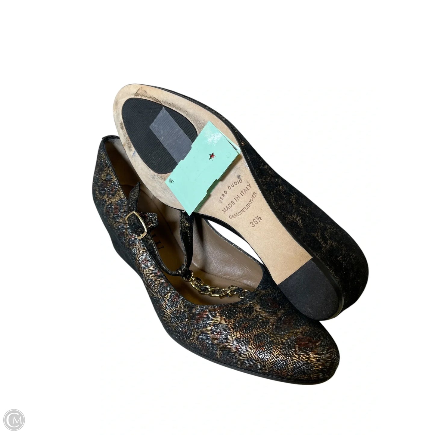 Shoes Heels Wedge By Clothes Mentor In Animal Print, Size: 6