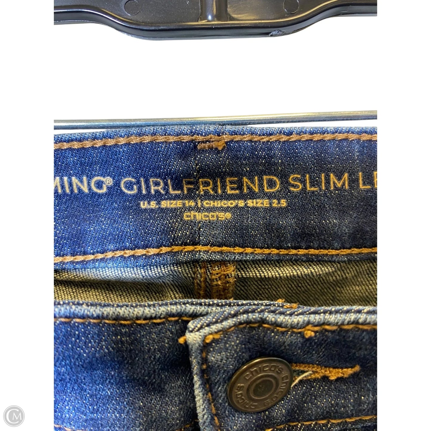 Capris By Chicos In Blue Denim, Size: 14