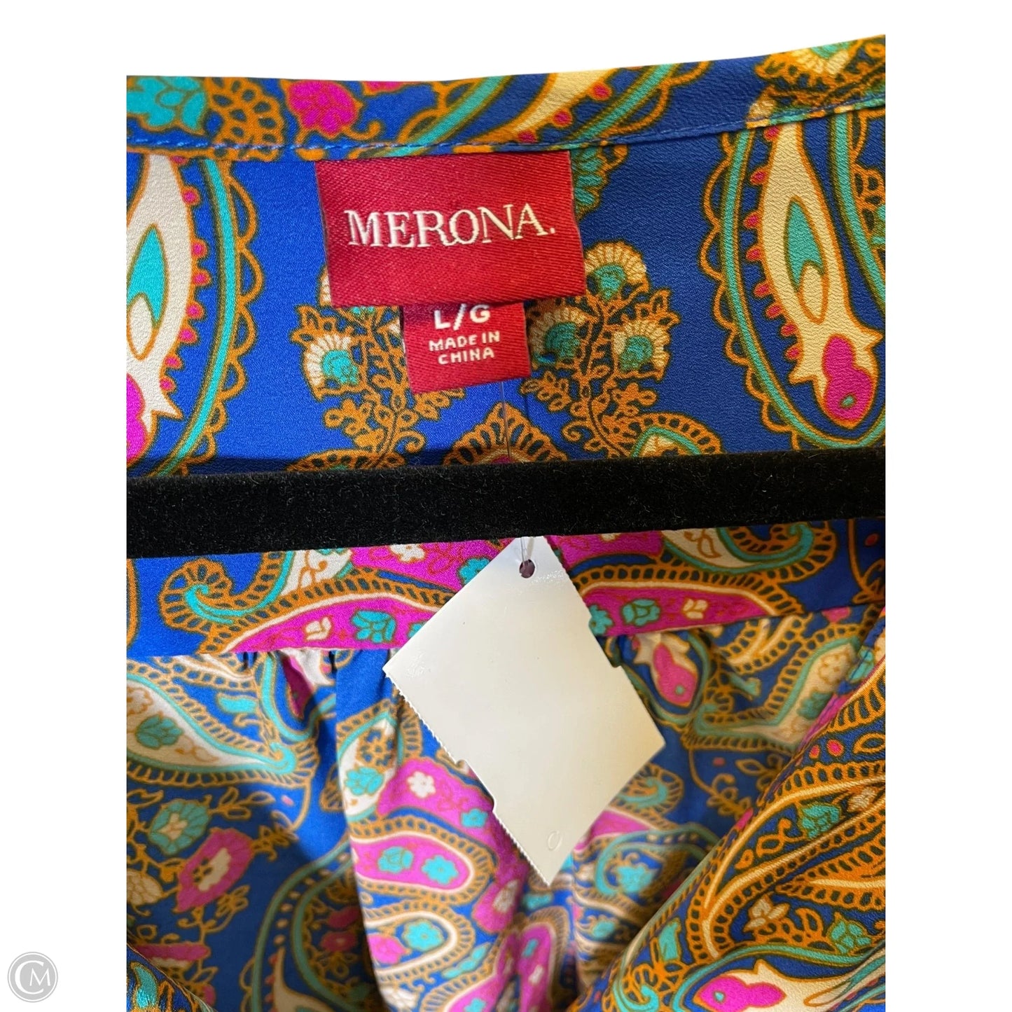 Dress Casual Midi By Merona In Multi-colored, Size: L