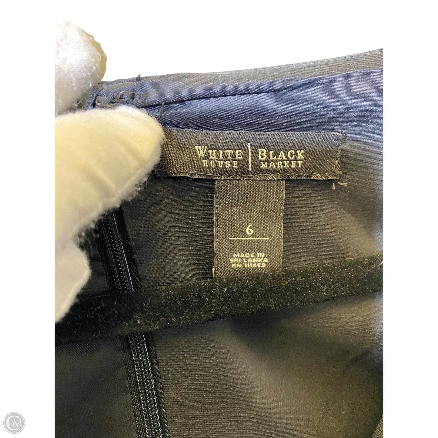 Dress Casual Midi By White House Black Market In Black, Size: 6