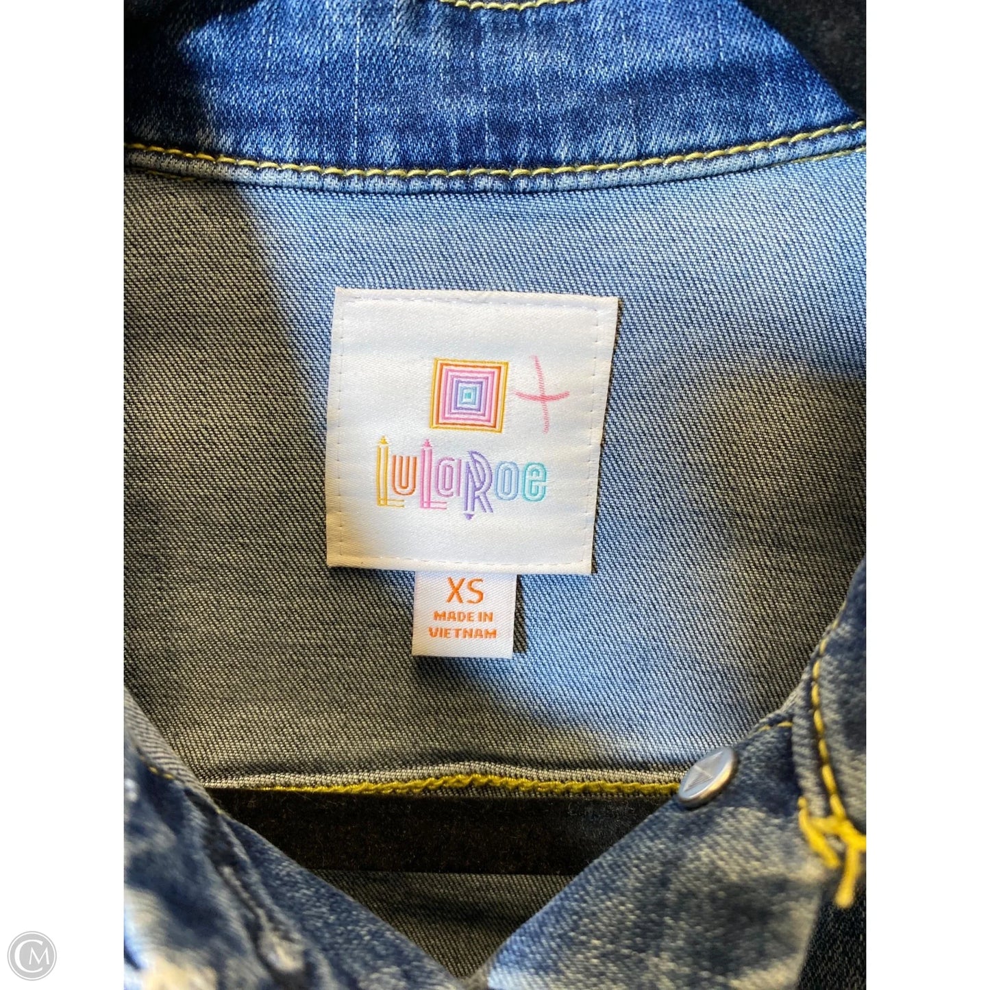 Jacket Denim By Lularoe In Blue Denim, Size: Xs