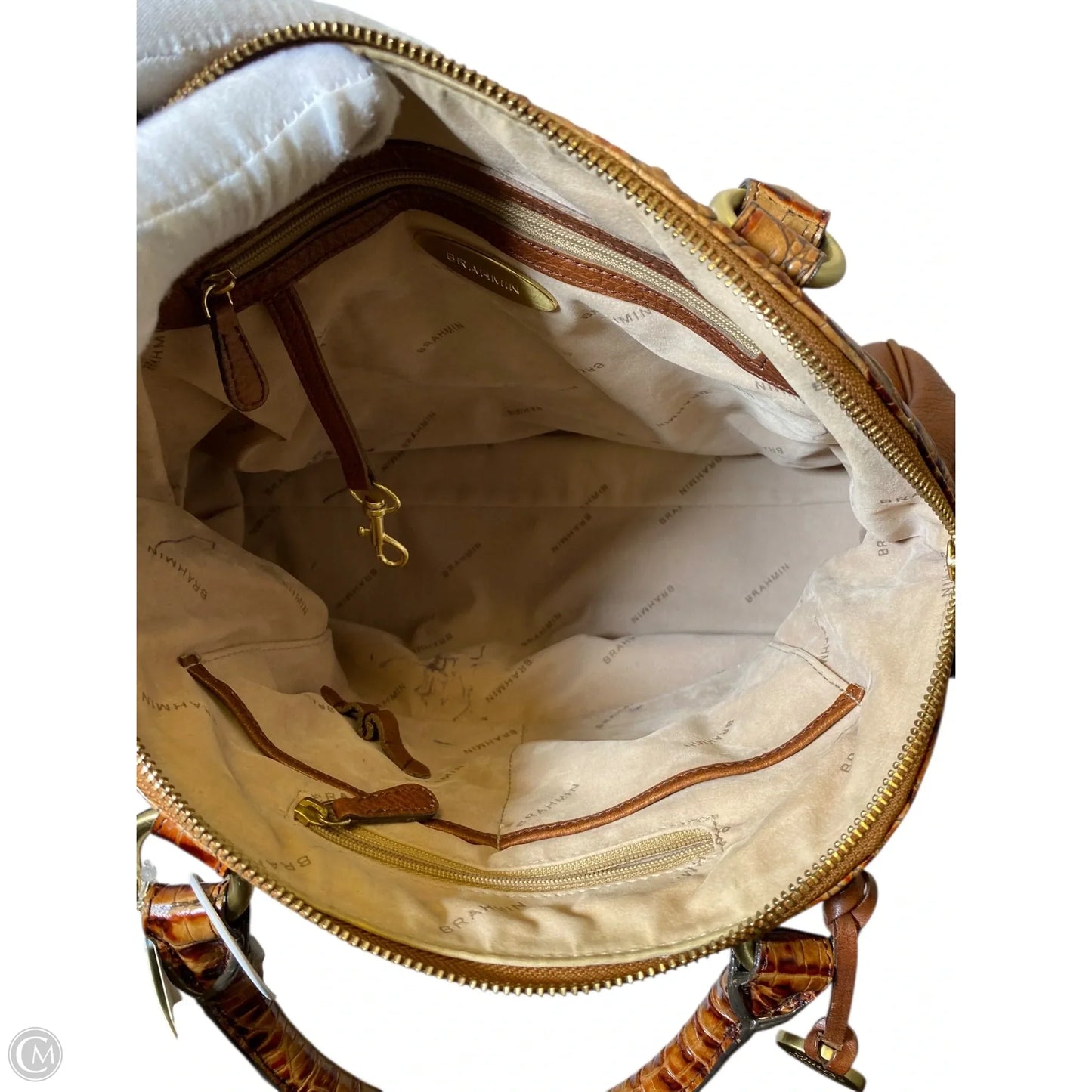 Handbag Designer By Brahmin, Size: Medium