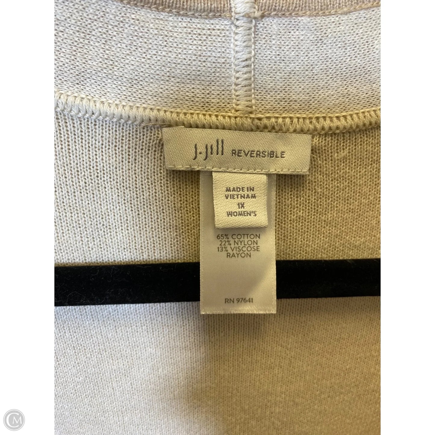 Cardigan By J. Jill In Beige, Size: 1X