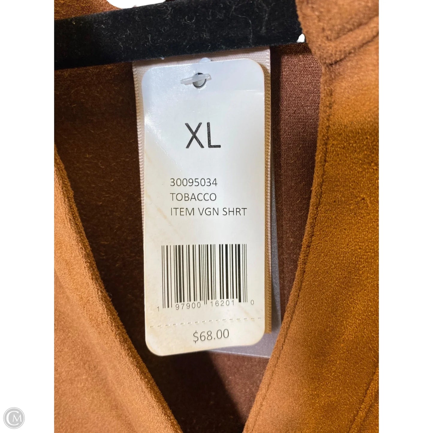 Blouse 3/4 Sleeve By Philosophy In Brown, Size: Xl