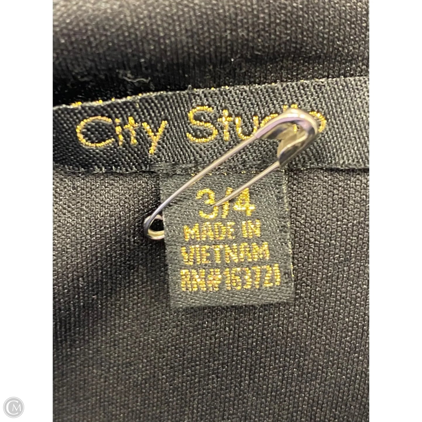 Dress Casual Midi By City Studio In Black, Size: 4