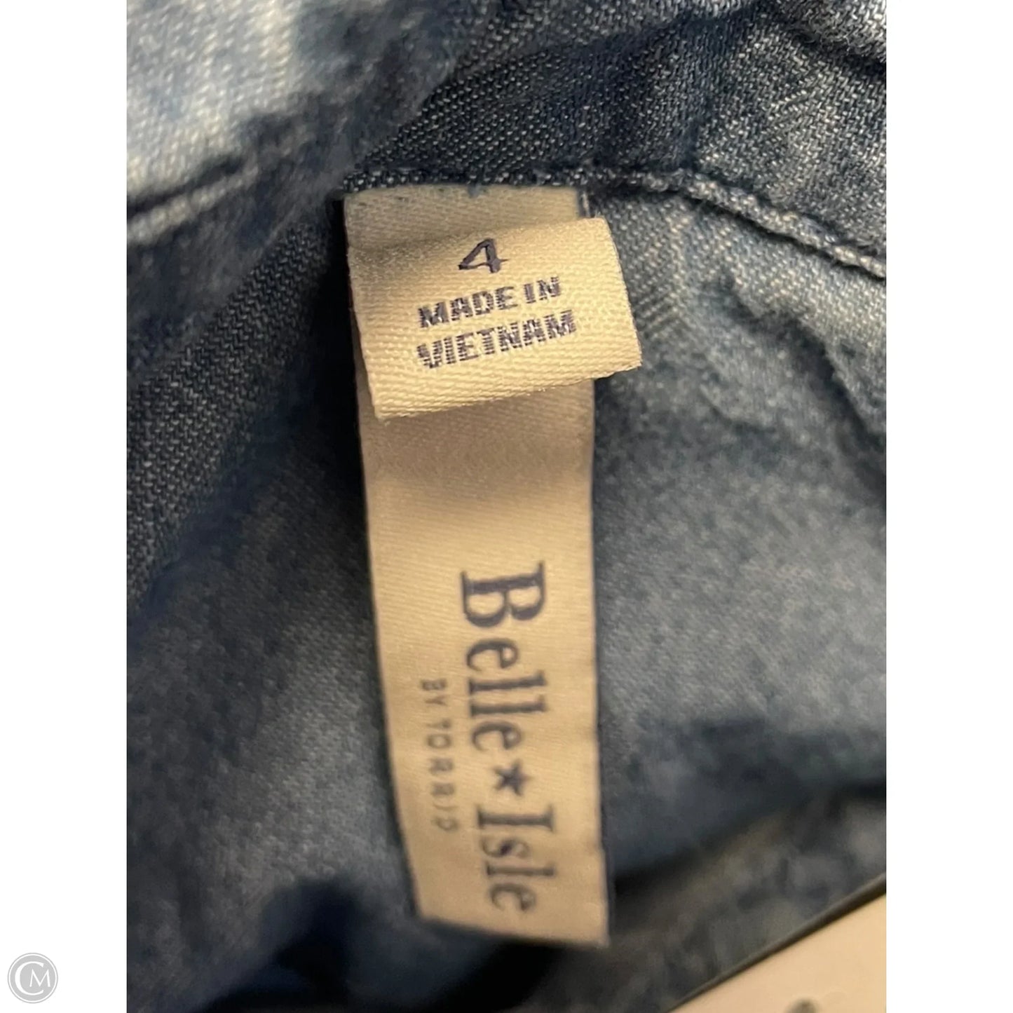 Blouse Long Sleeve By Torrid In Blue Denim, Size: 4x