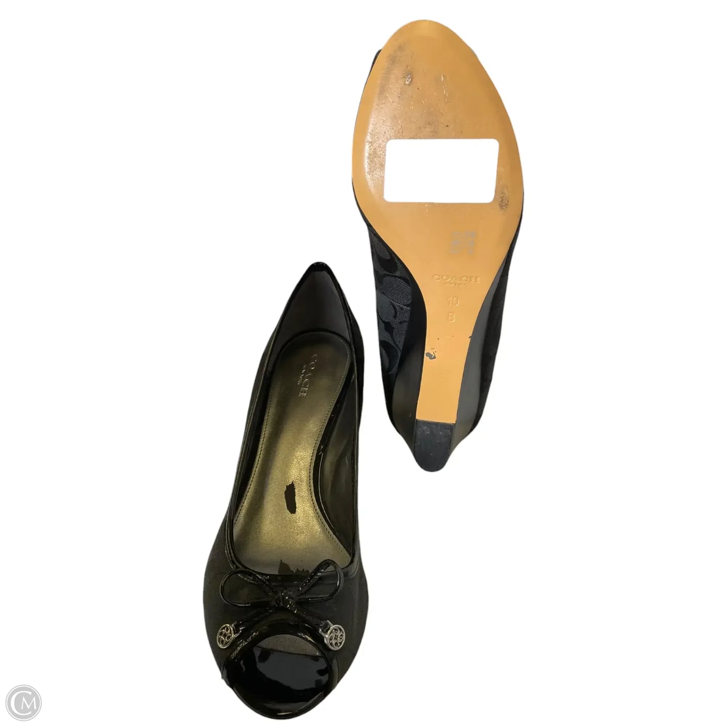 Sandals Designer By Coach In Black, Size: 10