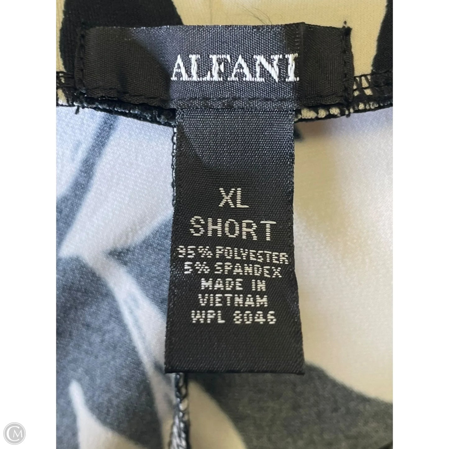 Pants Lounge By Alfani In Black & Cream, Size: Xl