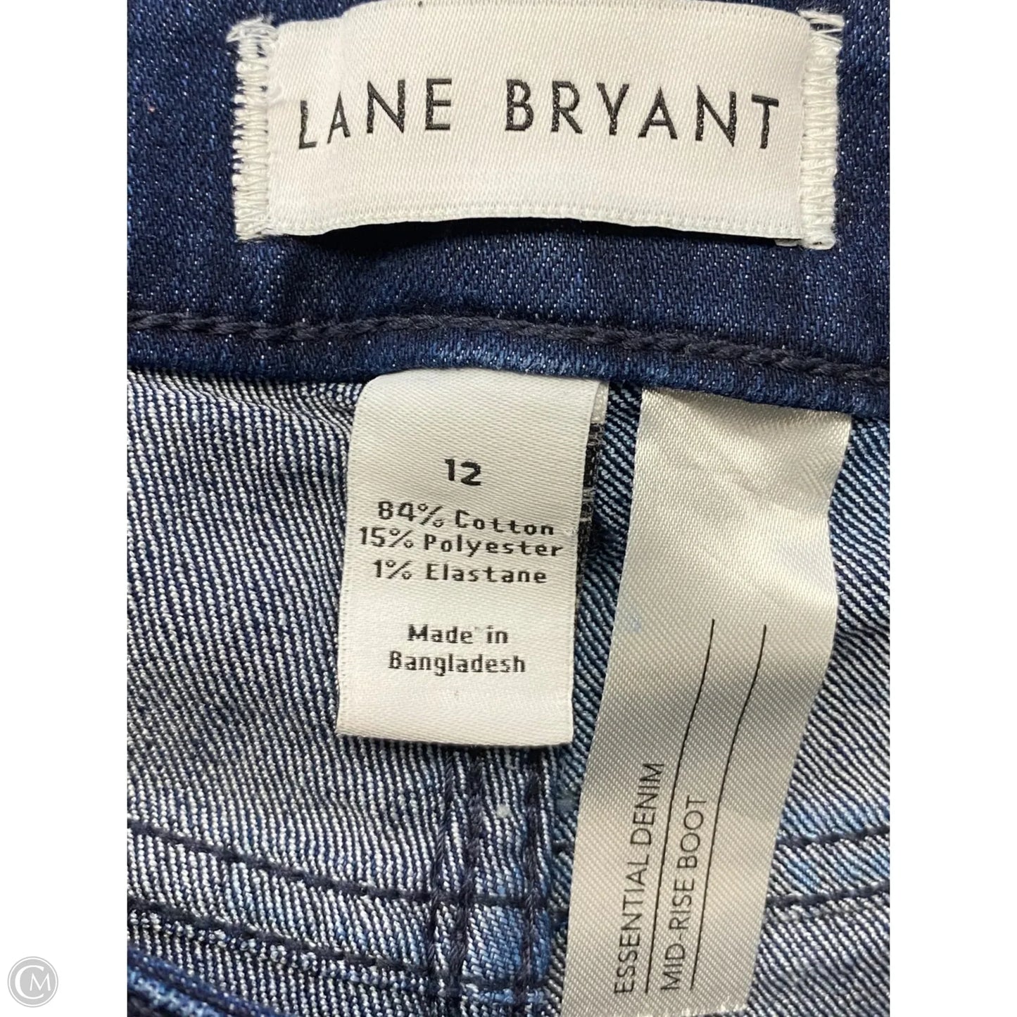 Jeans Flared By Lane Bryant In Blue Denim, Size: 12