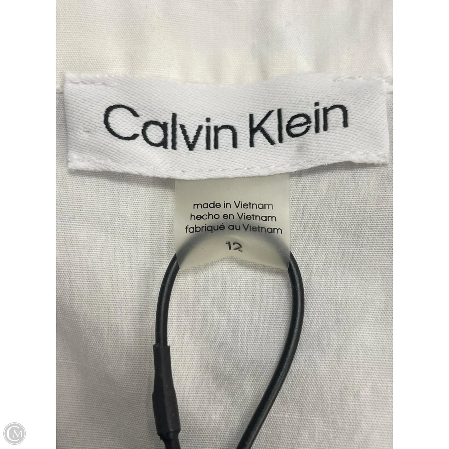 Dress Casual Maxi By Calvin Klein In White, Size: L