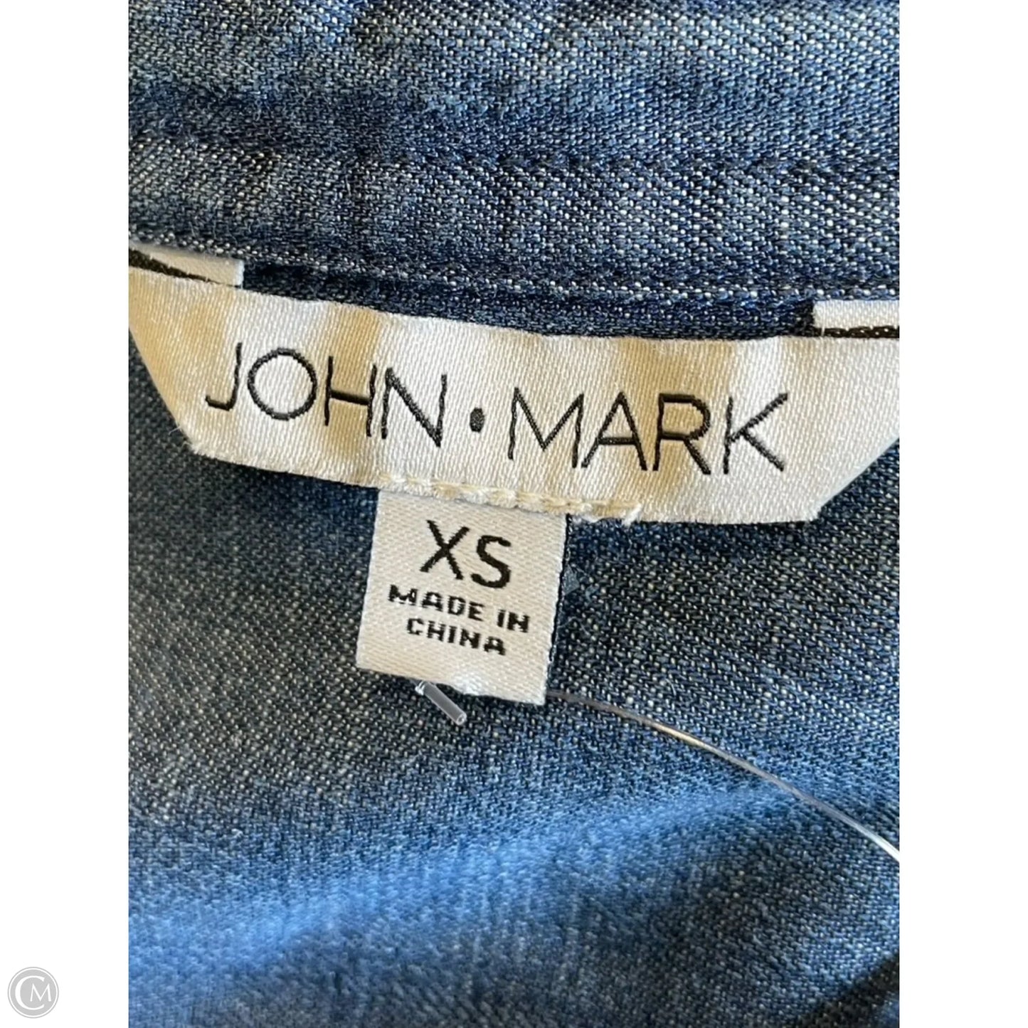 Dress Casual Midi By John Mark In Blue Denim, Size: Xs