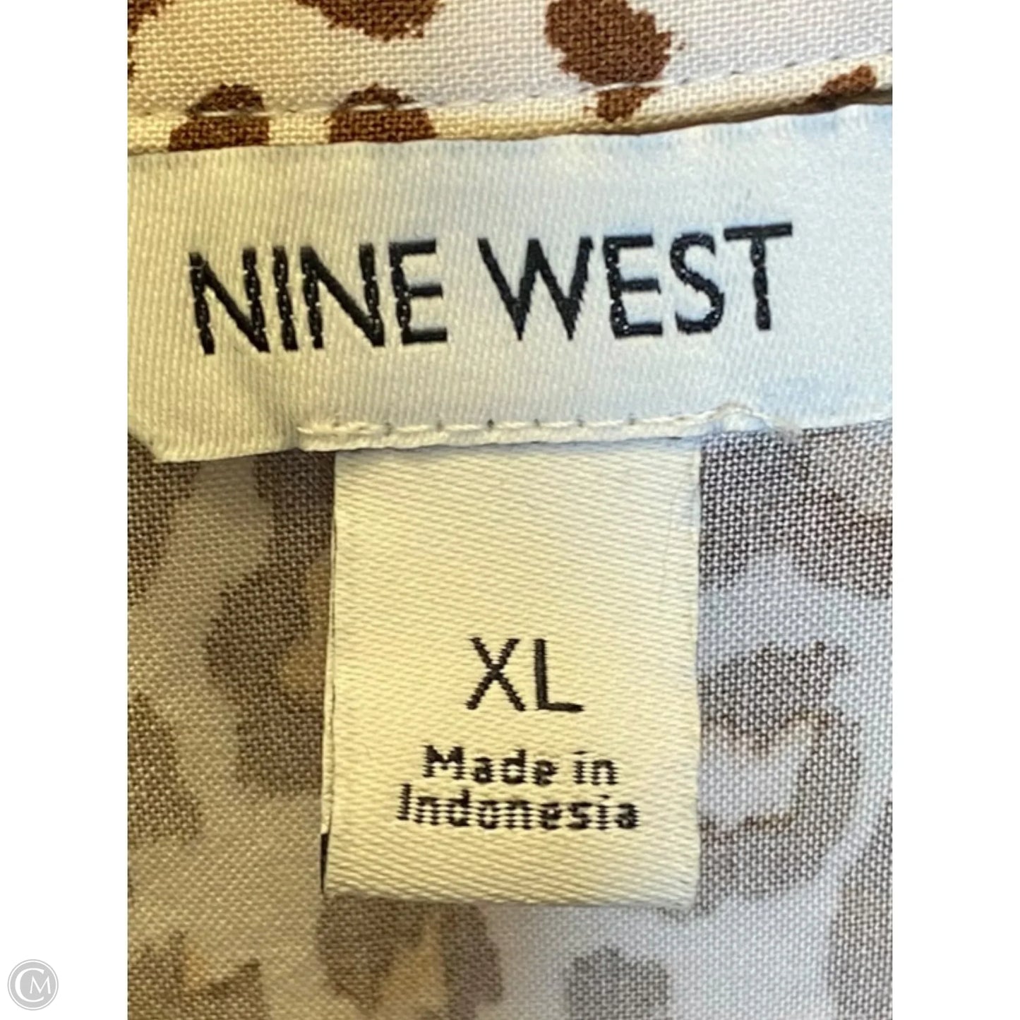 Dress Casual Midi By Nine West In Animal Print, Size: Xl