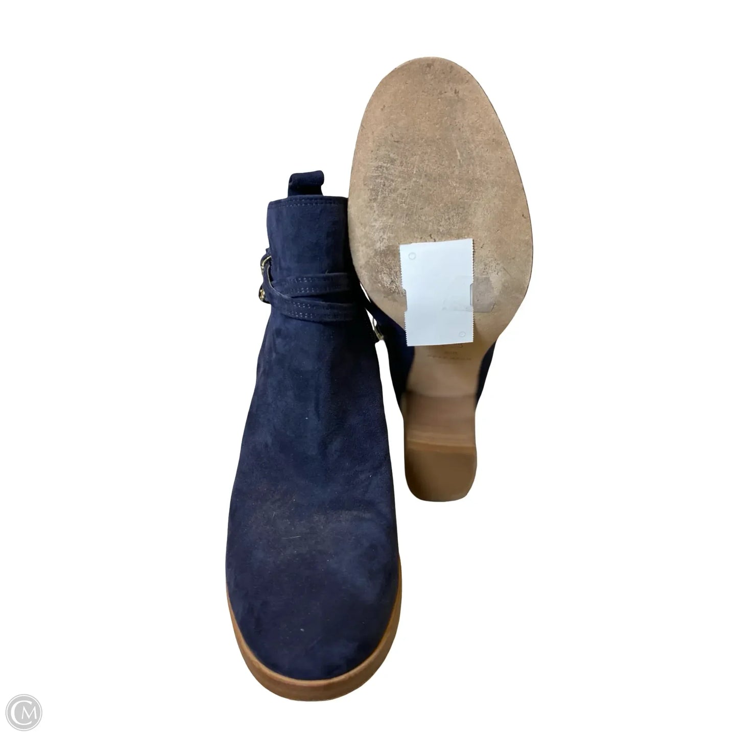 Boots Ankle Heels By Cole-haan In Navy, Size: 8.5