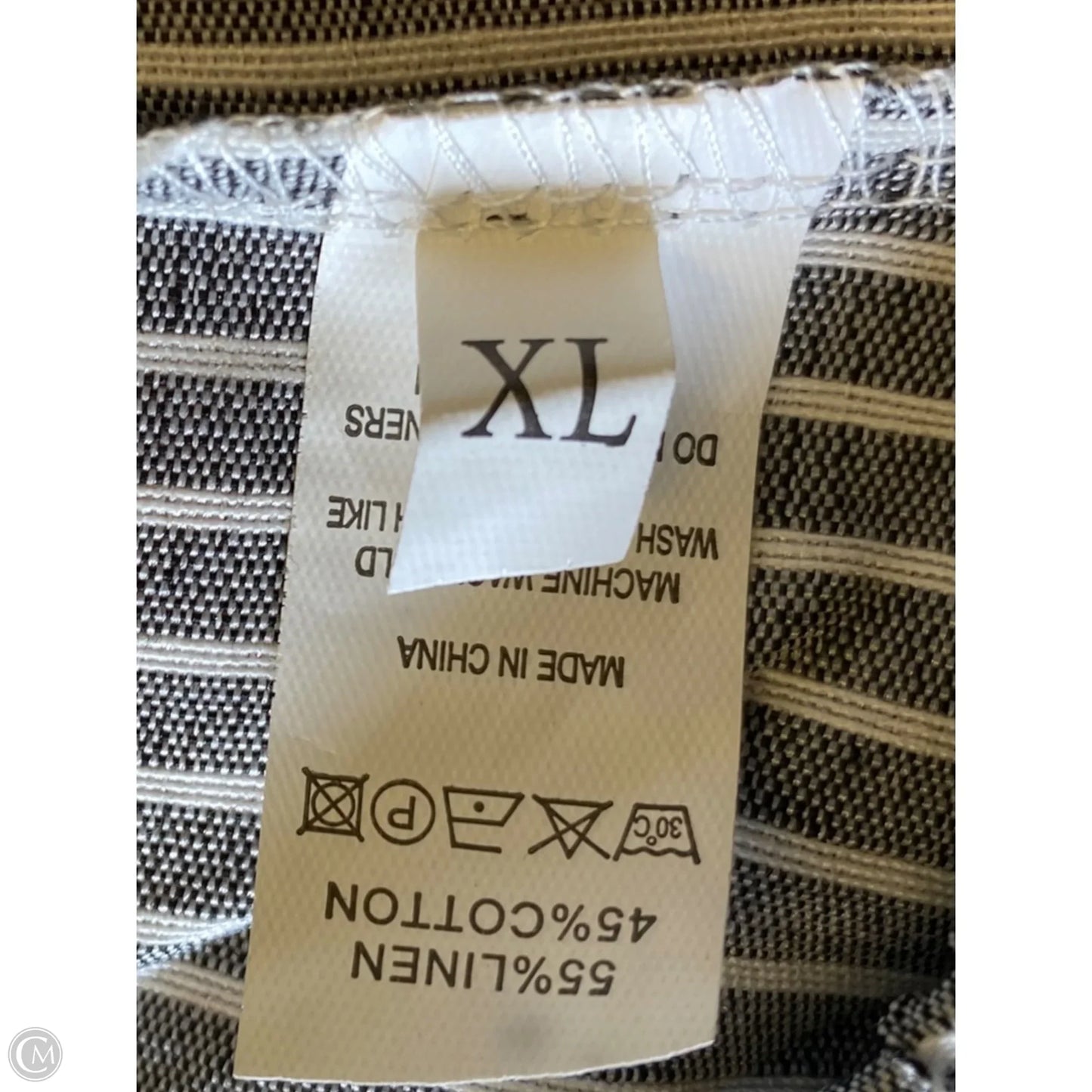 Pants Linen By Clothes Mentor In Striped Pattern, Size: 16