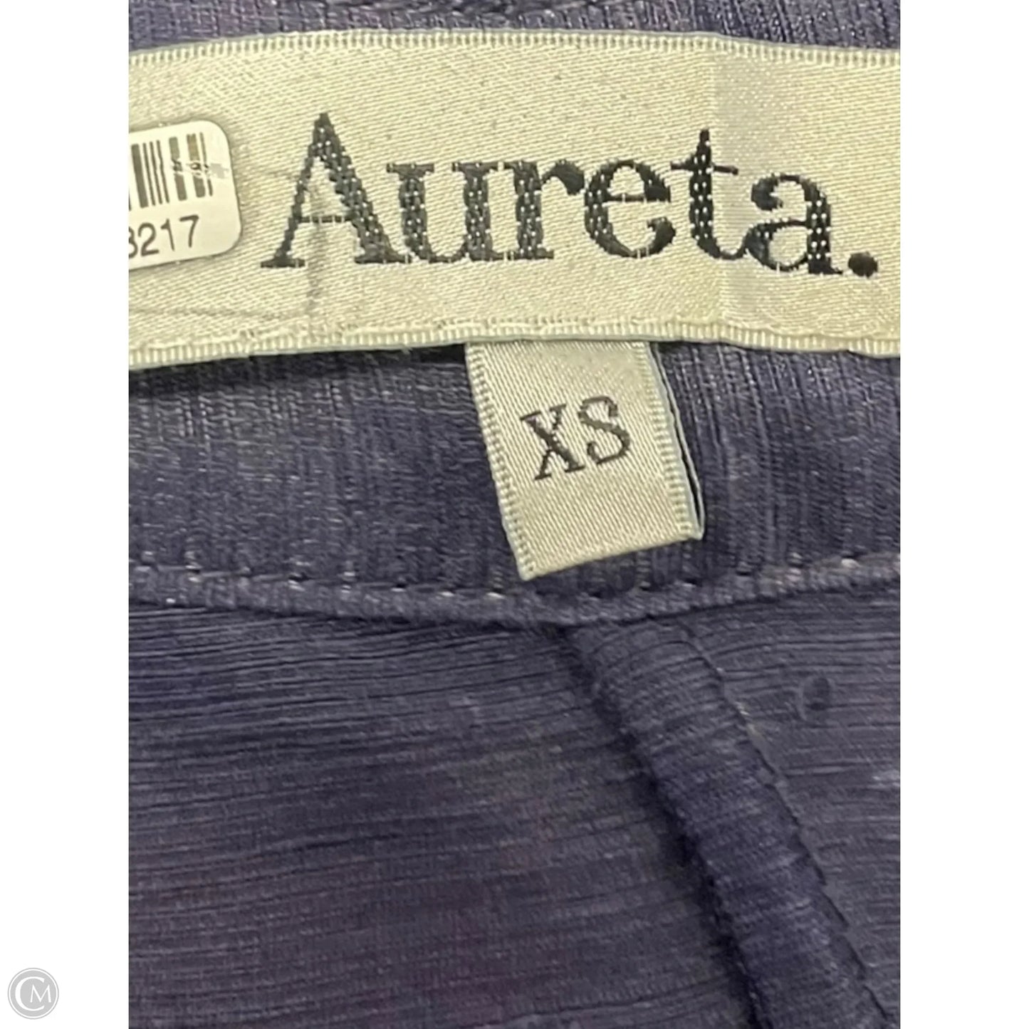 Blouse Short Sleeve By Clothes Mentor In Navy, Size: Xs