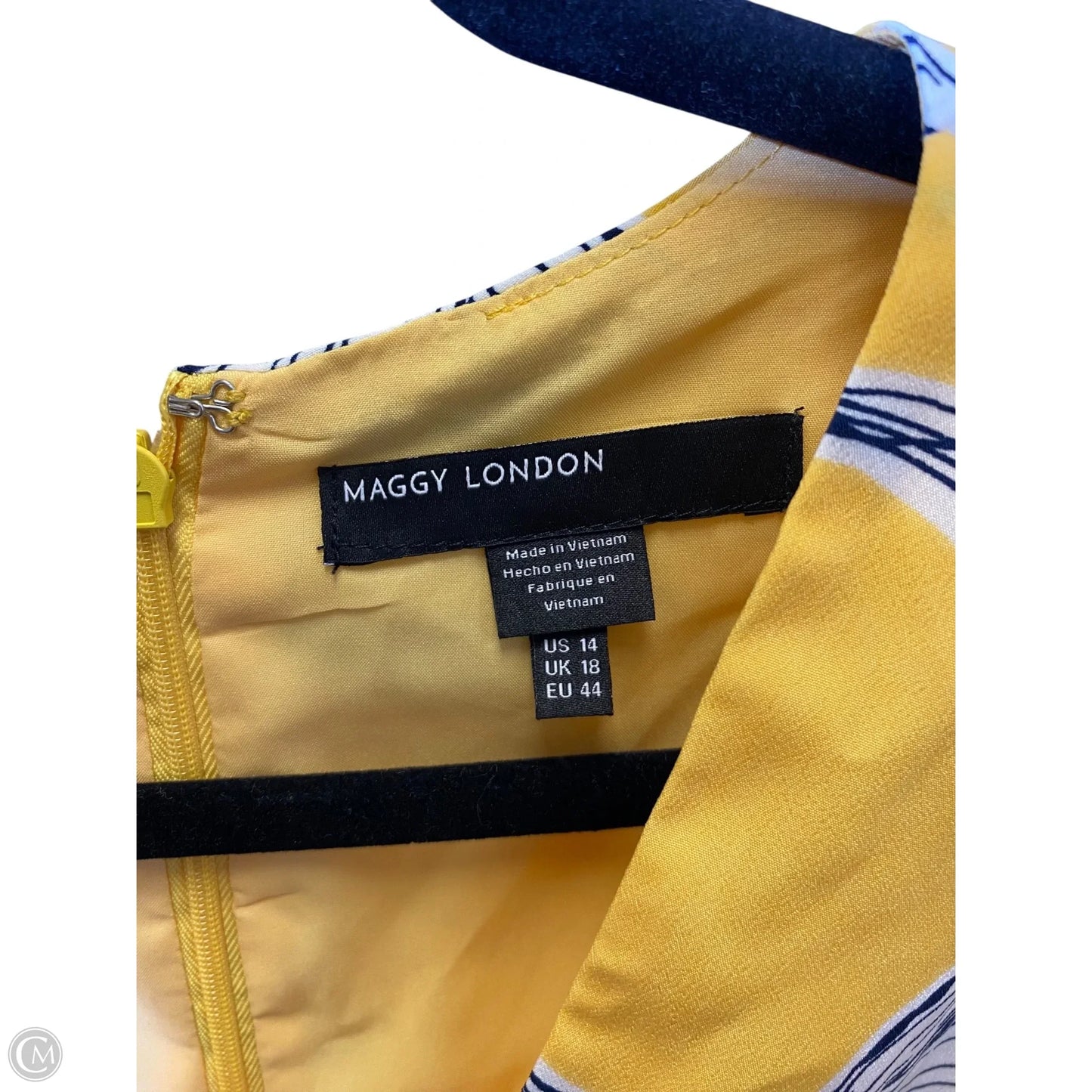 Dress Casual Midi By Maggy London In Floral Print, Size: 14