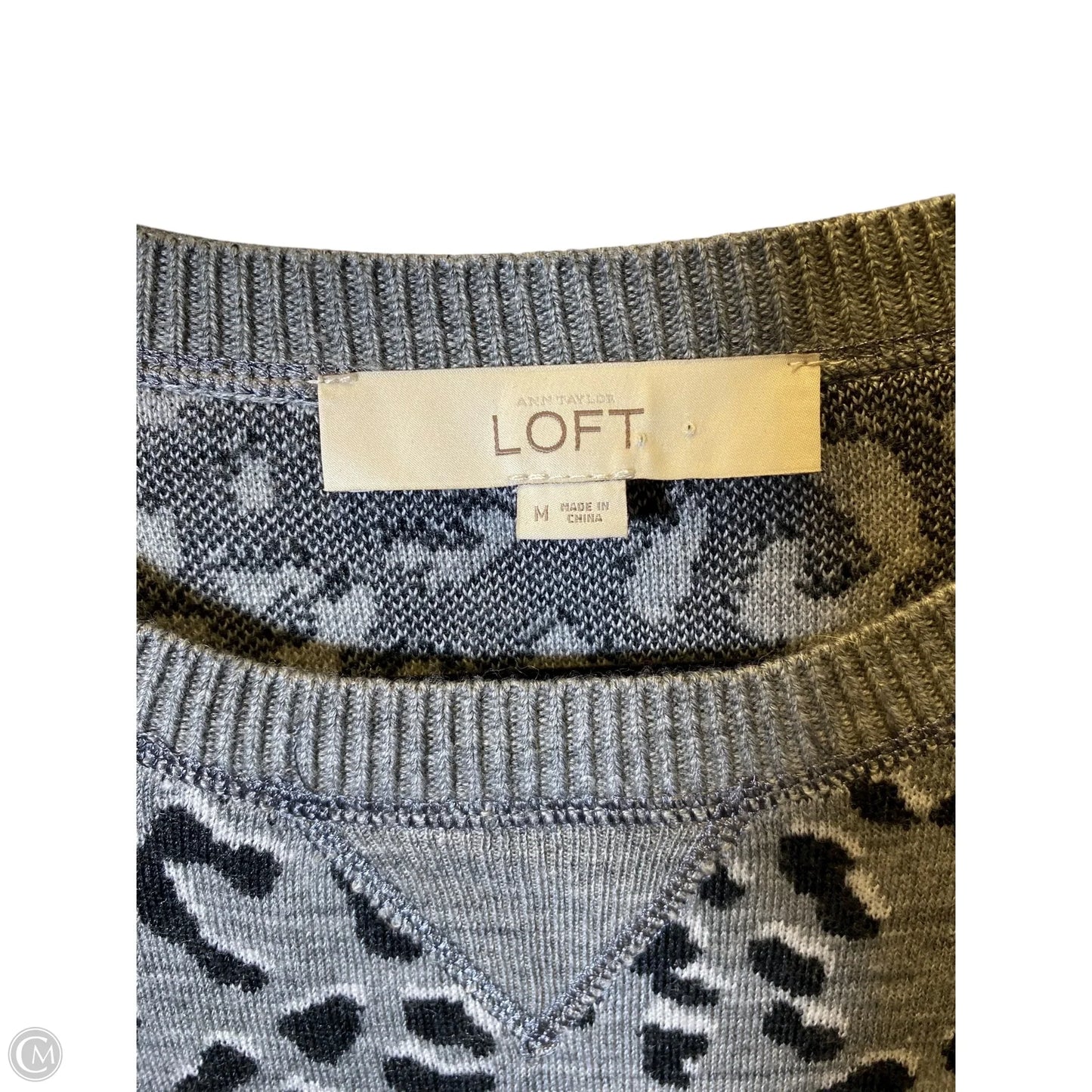 Dress Sweater By Loft In Animal Print, Size: M