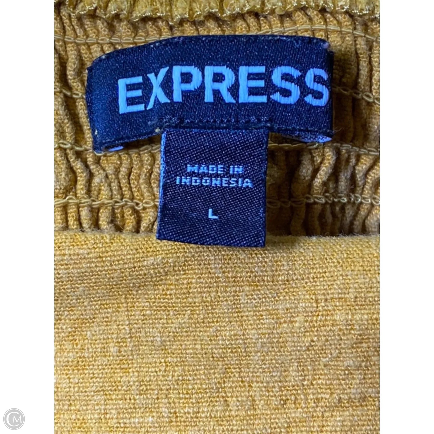 Dress Casual Midi By Express In Yellow, Size: L