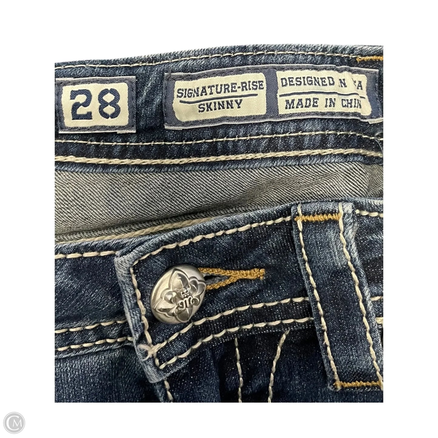 Jeans Skinny By Miss Me In Blue, Size: 6