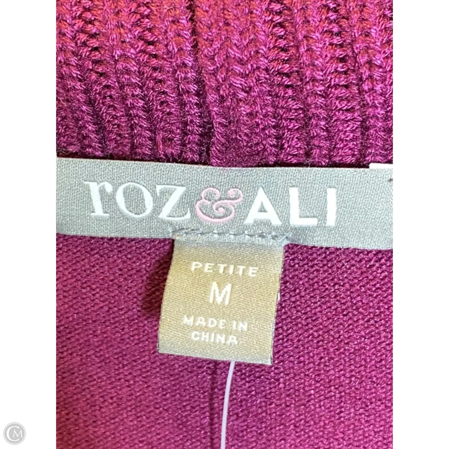 Cardigan By Roz And Ali In Purple, Size: M
