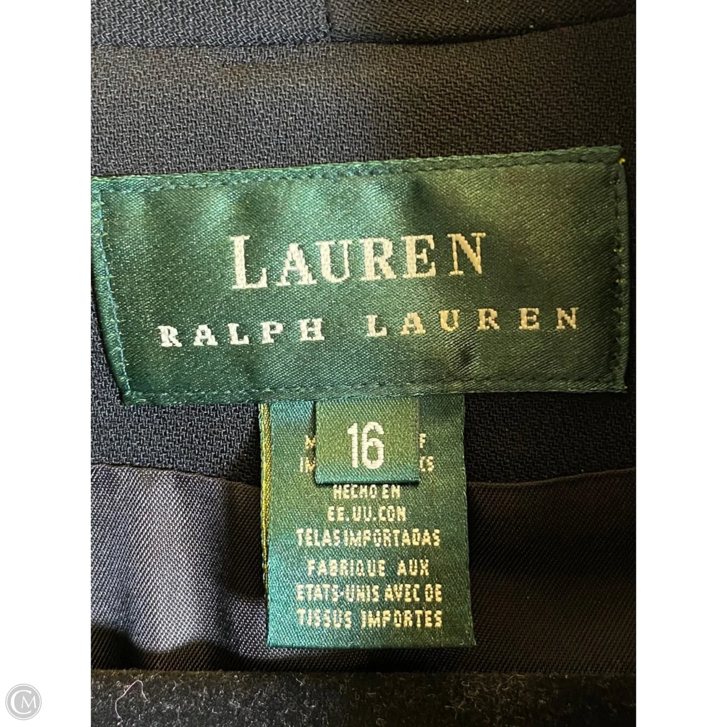 Coat Other By Lauren By Ralph Lauren In Black & Brown, Size: Xl