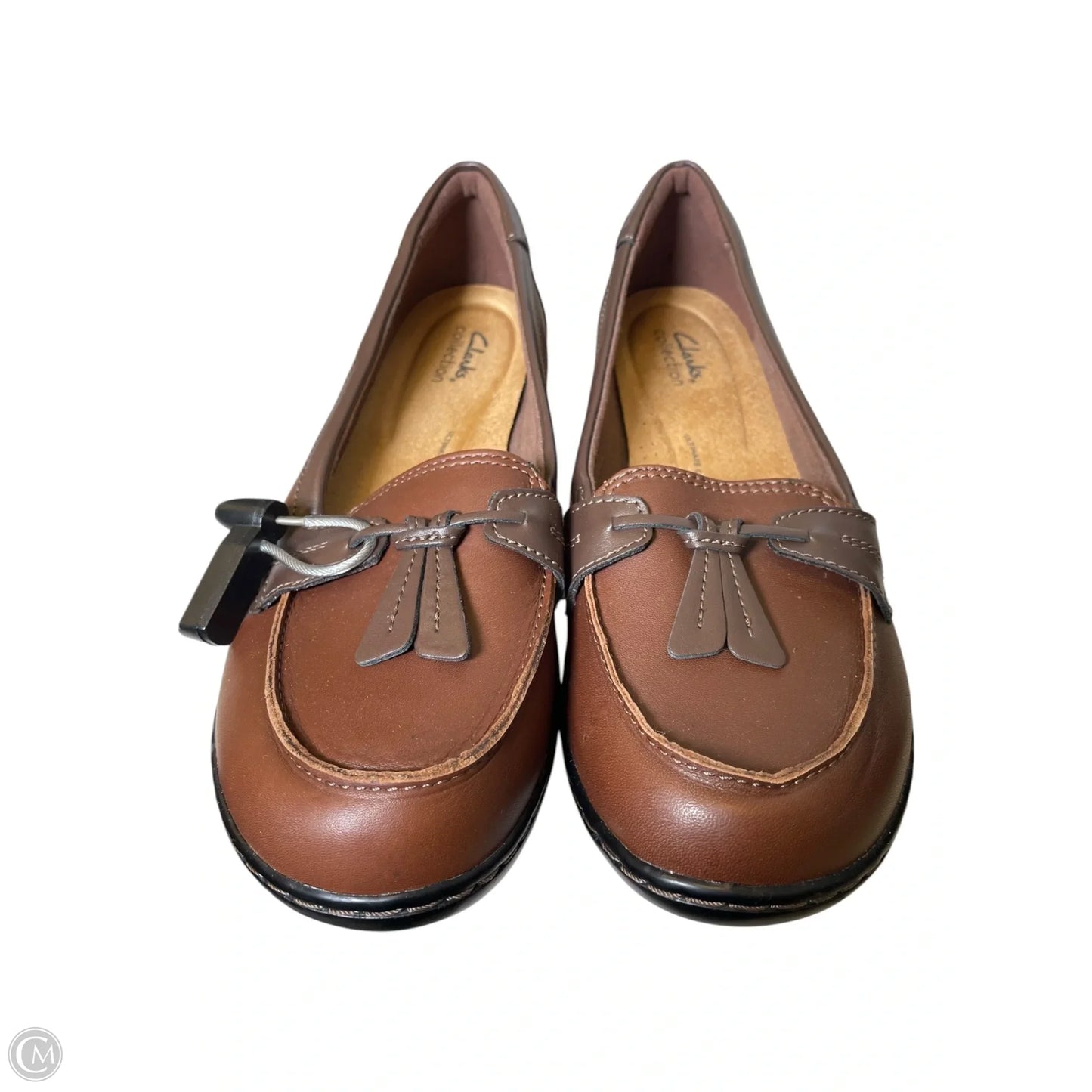Shoes Flats By Clarks In Brown, Size: 11