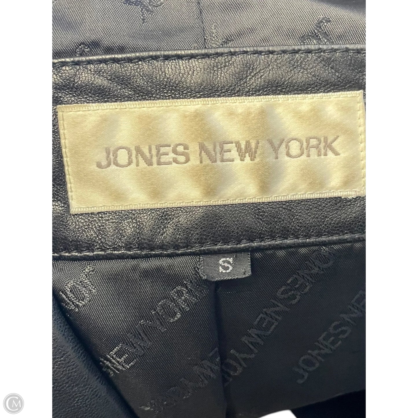 Jacket Leather By Jones New York In Black, Size: S