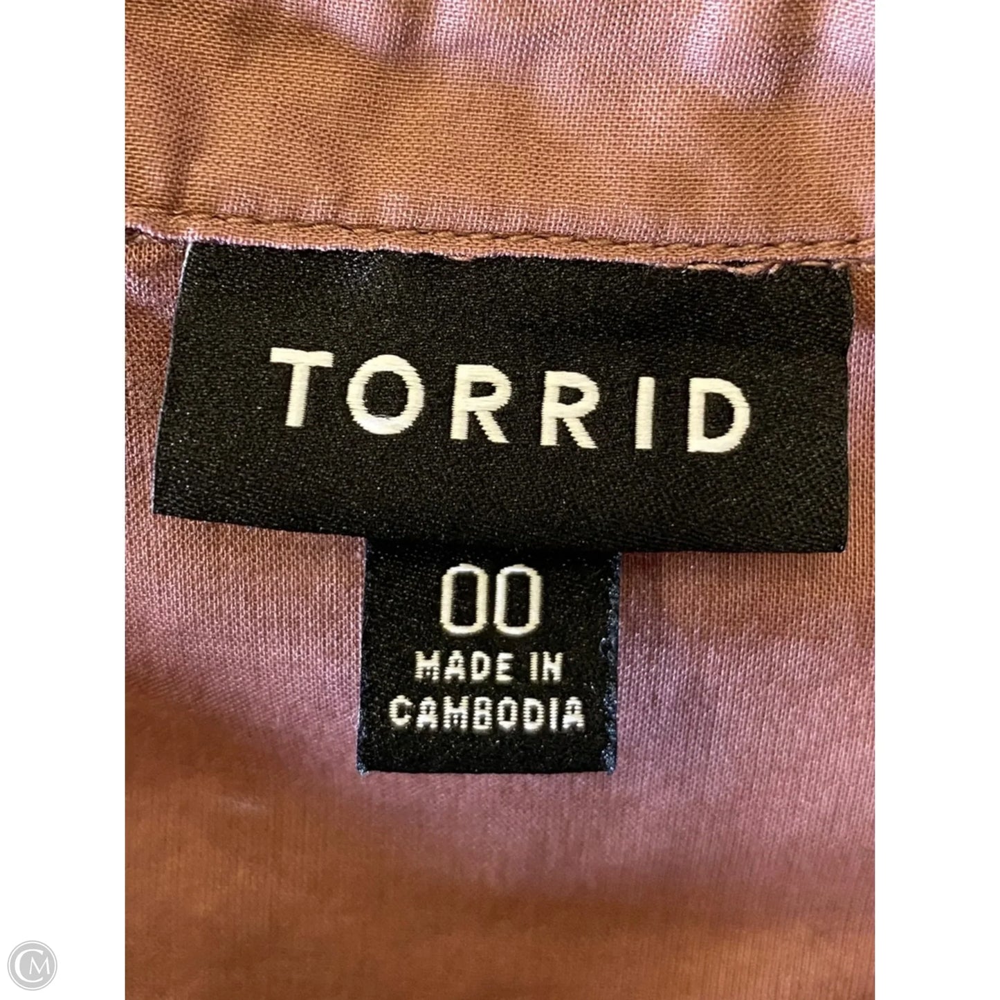 Blouse Long Sleeve By Torrid In Pink, Size: L