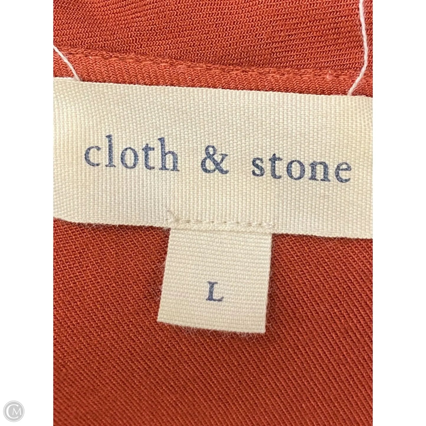Top Short Sleeve Basic By Cloth & Stone In Orange, Size: L