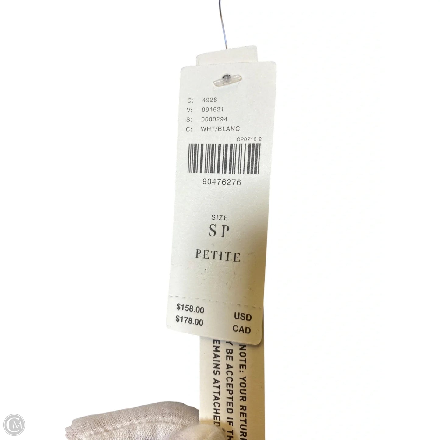 Dress Casual Maxi By Anthropologie In White & Blue , Size: S