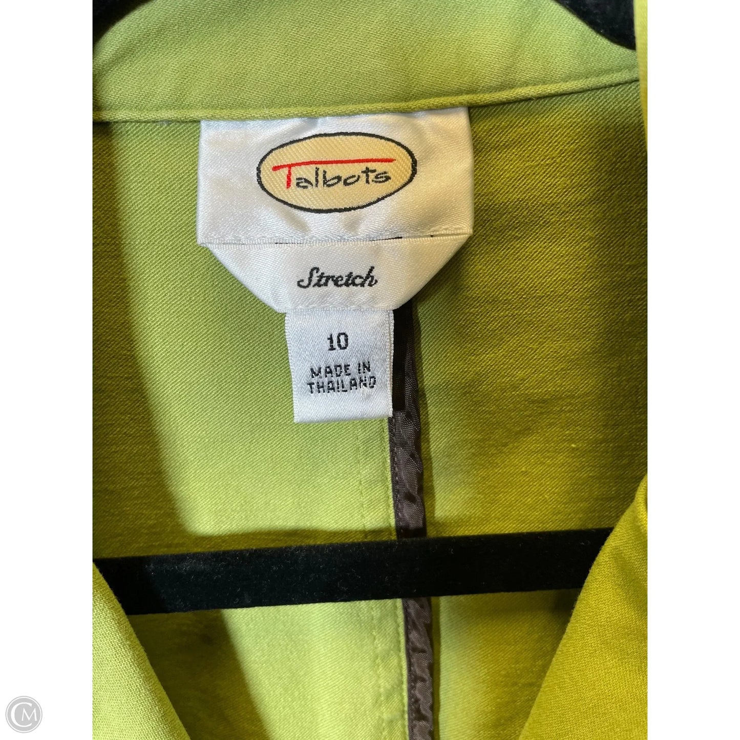 Jacket Other By Talbots In Green, Size: 10