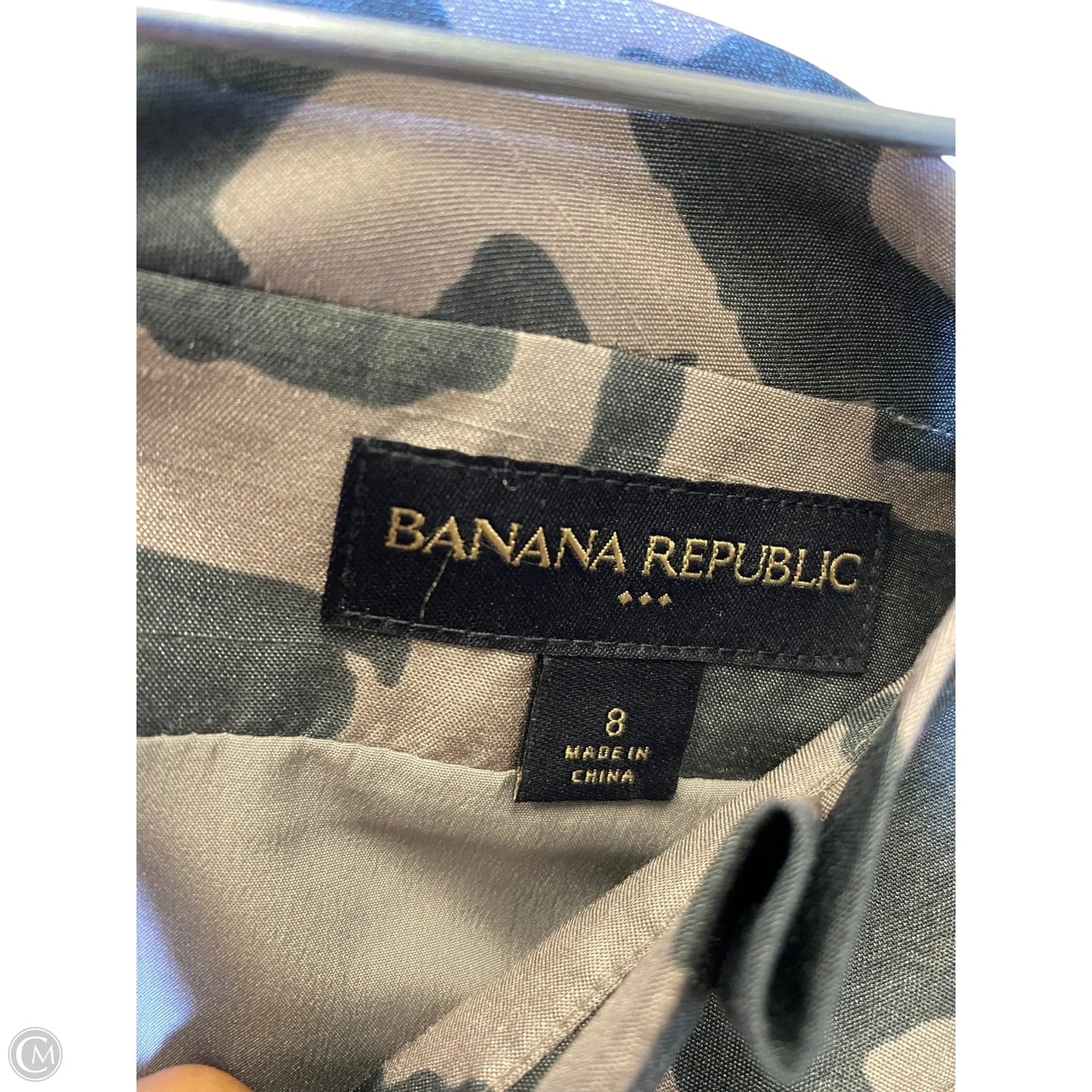 Skirt Mini & Short By Banana Republic In Green & Tan, Size: 8